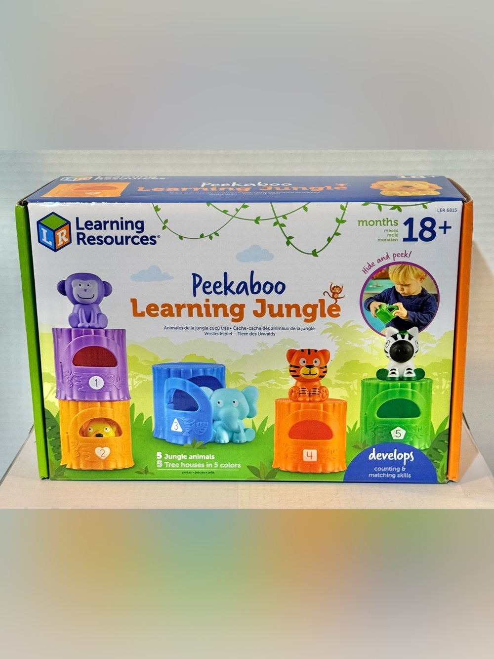 Learning Resources Peekaboo Learning Jungle Toddler Montessori Toy Brand New - Picture 6 of 11